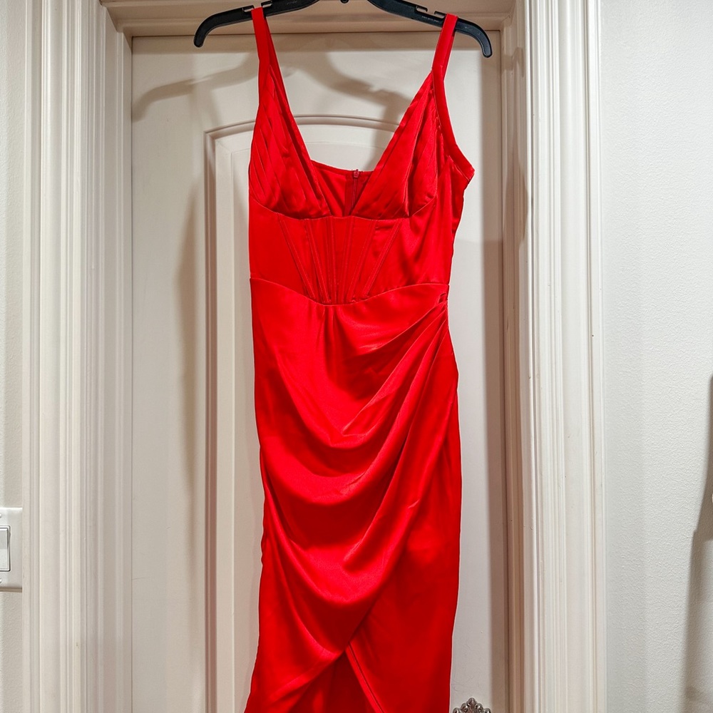 Red Silk Dress